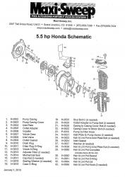 5.5 hp Honda Schematic